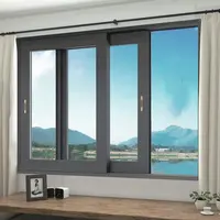 Panel de vidrio templado doble, marco de aluminio deslizante para ventana, precio barato, precio de España