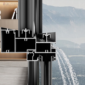 Fuson Úc Tiêu Chuẩn Dễ Dàng Cài Đặt Gỗ Tiết Lộ Ban Công Nhà Bếp Nhôm Trượt Cửa Sổ Với Màn Muỗi Cho Nhà - Product Image 2