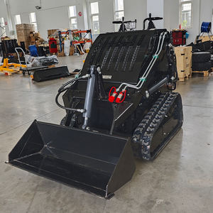 Chine Shandong Fabrication <span class=keywords><strong>Track</strong></span> Wheel Ce/Epa Mini Skid Steer Loader Avec Attachement 300 Kg Chargeur Frontal Tracteur - Product Image 5