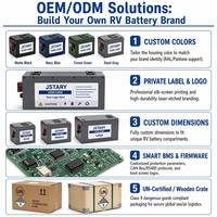 Batterie LiFePO4 12V 314Ah pour camping-car, auto-chauffante, charge à basse température, BMS intelligent, prise en charge du logo personnalisé pour les acheteurs d'usine étrangères