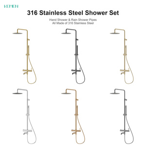 Set Doccia in Acciaio Inox 316L Senza Piombo per Hotel, Miscelatore per Vasca <span class=keywords><strong>da</strong></span> Bagno e <span class=keywords><strong>Bidet</strong></span>, Vendita Diretta dalla Fabbrica - Product Image 5