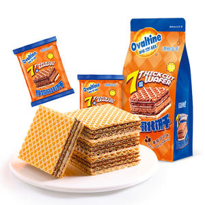 Mangehuafu Craquelins sablés au cacao certifiés halal Biscuits gaufrettes au chocolat dans une boîte en vrac Emballage OEM Vente en gros directe d'usine - Product Image 1