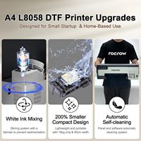 RocRow L8 A4 Imprimante DTF XP600 avec Four avec Secoueur de Poudre Logo Printing Dryer Kit Agent Revendeur
