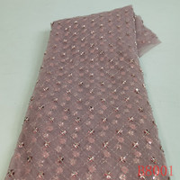 Prix raisonnable cristal blanc perlé broderie pour robe de soirée de mariage maille brillant paillettes dentelle