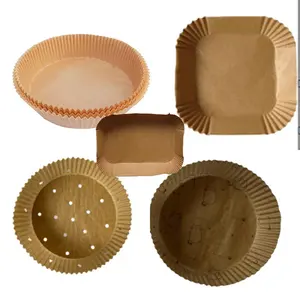 Fodere di carta pergamena quadrata cibo cottura riutilizzabile senza bastone ciotola piatti