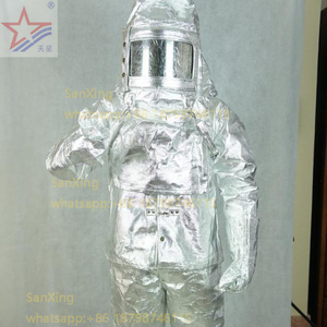 Усовершенствованная огнестойкая теплоизоляция Nom, алюминиевая теплоизоляция из suitYDAS-0129 с покрытием, противопожарный костюм, костюм для пожарных - Product Image 6