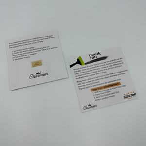 Custom Lovely China 300X200mm 400gsm Corrugated Paper Navy Blue <strong>Graceful</strong> Designs Women Quilt Greeting Thank You Cards Hollograph - Product Image 5