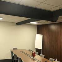 Offre Spéciale : Conduit de Ventilation Carré Industriel en Tissu 100% Polyester Ignifuge, Fonctionnement Silencieux pour Hôpitaux et Laboratoires