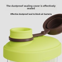 Boîte d'emballage de repas en plastique portable pour enfants un compartiment manuel transfrontalier scellé pour le lait en poudre hors de la ville