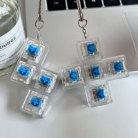 1 To 9 Key Clear Mechanical Switch Keychain Luminous Fidget Toy Stress Relief Tech Promo Gift Corporate Event Christmas Party