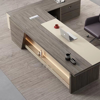 Bureau de direction, mobilier de bureau, design moderne, table de direction en mélamine en forme de L