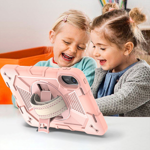 Étui antichoc pour tablette adapté aux enfants pour Redmi Pad 2 4G 11 pouces, housse de tablette en silicone PC à 3 couches avec béquille rotative - Product Image 1