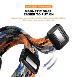 Correa de reloj trenzada elástica de nailon para Apple Watch Series 11 10 9 8 46mm 45mm 44mm 42mm correa de reloj de tela para Ultra 3 2 49mm - Product Image 2