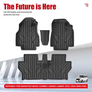 Alfombrillas de Coche Personalizadas de TPE 3D Impermeables y Antideslizantes de 3.5 mm de Grosor, Juego Completo de 3 Piezas para Daihatsu Move Canbus LA850S LA860S 2022-2024 - Product Image 2