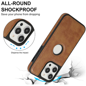 สำหรับไอโฟน 14 โปรแม็กซ์/14 โปร/14 พลัส/14 เคสโทรศัพท์มือถือหนัง PU พรีเมียม ป้องกันได้เต็มรูปแบบ ด้ามจับกันลื่น - Product Image 4