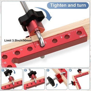 Pince d'angle à 90 degrés pour le travail du bois, en alliage d'aluminium, durable, de qualité industrielle, bloc de positionnement, outils à main, fixation, OEM ODM - Product Image 4