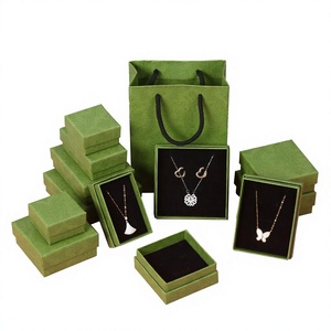 Wholesale OEM Brand Chic Design Bow-knot Covered Velvet Lining Bracelet <b>Necklace</b> Ring Earrings Paper Gift Package Jewelry <b>Boxes</b> - Product Image 2