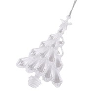 Décorations de Noël Artisanales en Cristal Transparent Façonnées à la Main, Petites Décorations de Noël en Forme de Glaçon et Flocon de Neige, Vente Directe Usine