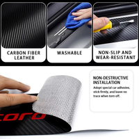 Autocollant en fibre de carbone pour plaque de protection de seuil de porte de voiture pour Honda Accord 10 9 8 7 2003 2004 2005 2006 2007 2008 2009 2010 2011