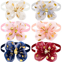 Noeuds papillon pour animaux de compagnie à la mode en gros, noeuds papillon en dentelle à paillettes, accessoires pour chiens et chats