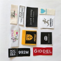 Étiquettes en tissu écologiques personnalisées avec logo, étiquettes tissées pour vêtements, en satin, à coudre, en forme de rouleau pour vêtements