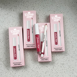 <span class=keywords><strong>Set</strong></span> Regalo di Trucco con Logo Personalizzato, Tinta Labbra Pigmentata Nude, Lucidalabbra Impermeabile a Lunga Durata e <span class=keywords><strong>Set</strong></span> di Matite per Labbra - Product Image 4