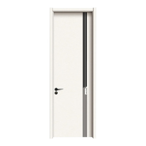 Actualización de superficie de carbono de puerta moderna blanca compuesta de núcleo de madera maciza preacabada para dormitorio cocina Hotel Villa escuela - Product Image 5