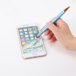 Thiết kế mới sang trọng bút tùy chỉnh biểu tượng tia laser nóng bán kim loại bóng Bút Stylus Màn hình cảm ứng sáng tạo Thần Tài <span class=keywords><strong>Spinner</strong></span> bút bi - Product Image 3