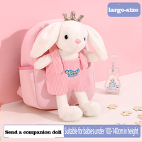 2022 nouveau bébé en peluche petit sac à dos amovible enfants poupée sac mignon cartable pour 2-5 ans élèves de maternelle