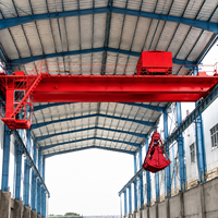 Grue à pelle de 63 tonnes à double poutre pour la récupération de ferraille en usine sidérurgique