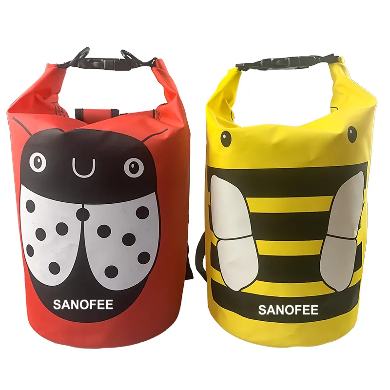 Cute Kids Bags Cartoon Backpack Bee Pattern Waterproof Floating Dry Bag Kid Cross Body Bag Backpack for Children