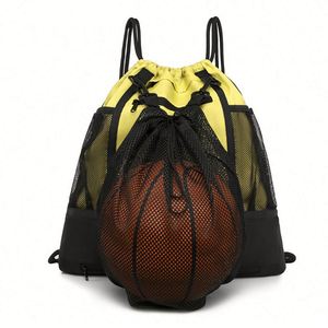 Custom Logo Children's Waterproof Nylon Drawstring <b>Backpack</b> Ball Pockets for Basketball/Soccer <b>Training</b>-Promotional Sports Gift - Product Image 4