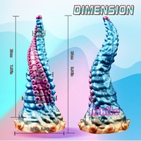 Dildo Tentacule Fantaisie, Plug Anal Géant avec Ventouse Puissante, Jouet Sexuel Anal Alien Animal Pieuvre pour Hommes et Femmes