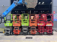 Mesin Platform kerja udara S1413-1 14 meter bekas penjualan mesin pompa impresif Inti bantalan Gearbox Motor diuji