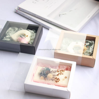 Boîte de papier de savon faite à la main sur mesure + boîte en PVC avec boîte à savon en herbe de raphia