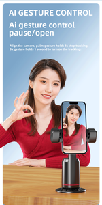 2025 nuevo Q02 Auto Face Tracking Gimbal estabilizador Cámara 360 rotación soporte para teléfono AI trípode <span class=keywords><strong>Selfie</strong></span> <span class=keywords><strong>Stick</strong></span> con Control remoto - Product Image 4