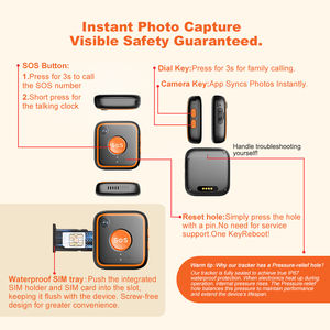 V28C Traceur GPS pour patients atteints de démence, montre pour personnes âgées, dispositif de <span class=keywords><strong>sécurité</strong></span> pour personnes âgées, SOS, détection de chute, localisation en temps réel - Product Image 2