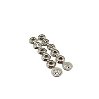InnovMetal Smart Preisgünstiger 7MM Runder Herz-EKG-Druckknopf Ausgestattet mit 2.3.2.2 Weiblichem Druckknopf 2.5mm Loch Silber Kupfer