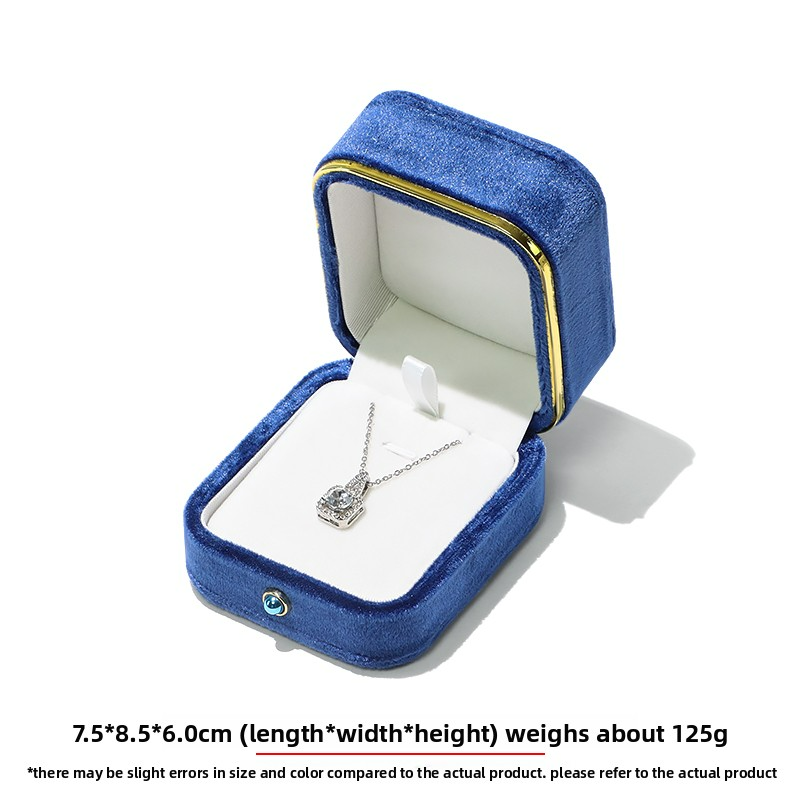 Blue pendant box7.5*8.5*6.5CM