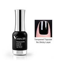 Aucun vernis de gel de couche de finition de venalisa collant de haute qualité 12ml imbibent les ongles de venalisa canni d'usine d'oem de vernis à ongles de gel uv de led