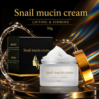 Crème à la mucine d'escargot OEM personnalisée avec logo, Platinum rare, régénérante, liftante, raffermissante, anti-âge, renouvellement cellulaire, nourrissante