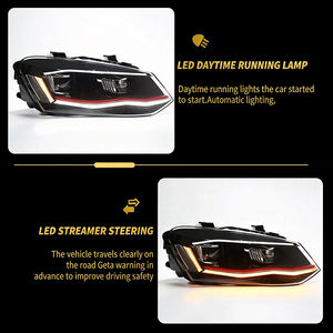 Pour VW POLO 2011-2018, ensemble de phares à LED de jour, accessoires de voiture, système d'éclairage <span class=keywords><strong>automobile</strong></span> JUSHUN - Product Image 3