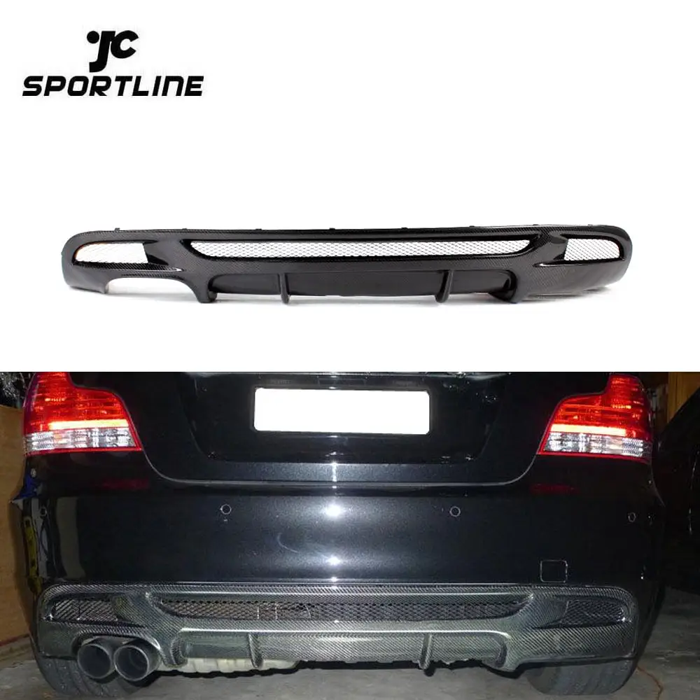 Rear Diffuser In Carbon Fiber Voor Bmw 1 Serie E82 Mtech 2007-2013