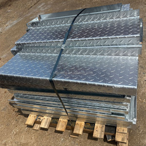 야외 직선 계단 아연 도금 강철 사다리 계단 외부 계단 디자인 화재 탈출 계단 - Product Image 2