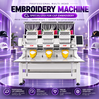 Machine à broder automatique à 3 têtes, 12/15 aiguilles, nouvelle génération, best-seller, avec 1200 tr/min
