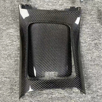 Pour Mercedes Classe C W206 GLC C200 C260 C300 – Cache de console centrale en fibre de carbone véritable, panneau de remplacement intérieur LHD