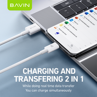 BAVIN gros excellent CB357 66w type c usb c charge rapide chargeur de téléphone portable données câble usb