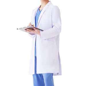 Bata de Laboratorio Blanca de Poliéster y Algodón para Hombre, Uniforme de Farmacéutico Bordado con Bata de Consulta para Uso Hospitalario - Product Image 6