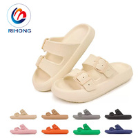 Sandales plates d'été en EVA rose, design tendance, vente en gros à prix abordable, personnalisables avec logo, pour femmes, idéales pour les soirées