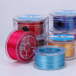 Haute qualité plat soie <span class=keywords><strong>ligne</strong></span> extensible cristal perlé 0.8mm haute <span class=keywords><strong>ligne</strong></span> extensible à la main bricolage Bracelet collier bijoux corde - Product Image 3